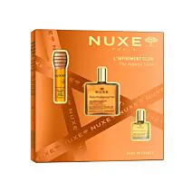 Nuxe zestaw Glow: HP Or 50ml + Reve de Miel Olejek do ust 10ml + HP 10ml